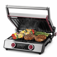 Aifa Plateau d'égouttage détachable à 180 ° Rangement facile à nettoyer Presse à panini Panneau de contrôle numérique de couleur Plaque de gaufre PTFE domestique électrique