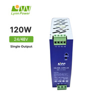 Alimentation électrique sur rail DIN DC 24V 120W 240W 480W personnalisée GLDR-120S-24V pour système de contrôle industriel, automatisation d'usine