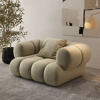 Ensemble de Salon Moderne de Luxe, Canapé Modulaire Rectangulaire en Velours Cygne Nuage d'Art, Forme en L, Fonction Inclinable, Taille Personnalisable, pour Hôtellerie