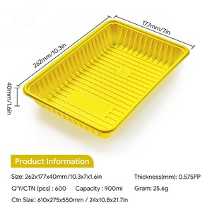 Barquette jetable en PP pour viande fraîche, qualité alimentaire, pour supermarché, emballage scellé pour bœuf et volaille surgelés, taille personnalisée - Product Image 4