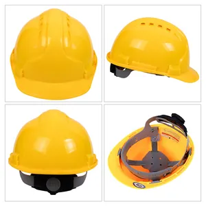 Casco De Seguridad Modelo 4 Punto Trinquete Suspencion Safety Helmet For Head Protection