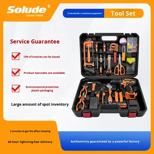 Sonde Bộ công cụ sửa chữa Phần cứng đa chức năng bằng thép không gỉ 61 Bộ công cụ khoan tác động điện lithium bộ công cụ máy tính - Product Image 6