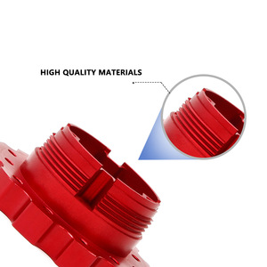 อะแดปเตอร์พวงมาลัยสำหรับฐานพวงมาลัย PxN V10 สีดำและสีแดง พร้อมเบรกมือสำหรับพีซี - Product Image 3