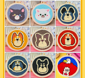 <span class=keywords><strong>Kit</strong></span> d'aiguille de poinçon DIY bon marché débutants point de croix animal <span class=keywords><strong>kit</strong></span> de broderie d'aiguille de poinçon DIY pour débutants <span class=keywords><strong>kit</strong></span> de sous-verres d'aiguille de poinçon - Product Image 2