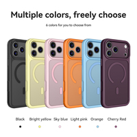 Coque de téléphone mate douce pour la peau 2-en-1 en TPU et PC avec chargement magnétique sans fil entièrement enveloppante pour iPhone 18 Pro Max 17 16