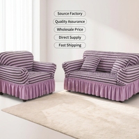 Housse de canapé extensible en gros, anti-poussière, adaptée aux animaux domestiques, protection de canapé en tissu très élastique et durable, protection de meubles, direct usine