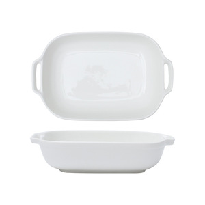 MIXWARES Plat <span class=keywords><strong>de</strong></span> cuisson en céramique écologique, long et carré, à deux poignées, résistant aux hautes températures, pour riz gratiné au fromage et assiette à poisson et snacks - Product Image 5