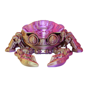 Crabe Cyber Personnalisé en PLA Couleurs Personnalisées 2025 – Jouet Animal 3D Articulé et Non Toxique avec Coquille Mobile – Collection Animales 3D - Product Image 4
