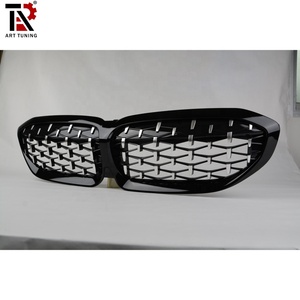 Grille de pare-chocs avant de voiture en <span class=keywords><strong>diamant</strong></span> pour <span class=keywords><strong>BMW</strong></span> G20 G28 Matériau ABS État neuf - Product Image 2