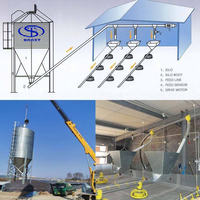 Silo à alimentation pour volailles en acier galvanisé à chaud, silo de stockage d'aliments pour élevage de poulets, équipement de stockage d'aliments, OEM ODM pris en charge