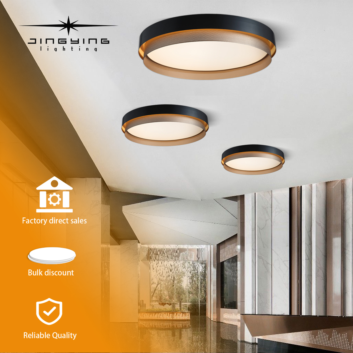 Modern Minimalist Aluminum LED Ceiling Lamp with AC Power for Bedroom and Study