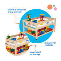 Ensemble de mobilier d'école Montessori, table à sable et à eau en bois pour les activités intérieures, pour les garderies, les écoles maternelles et les crèches