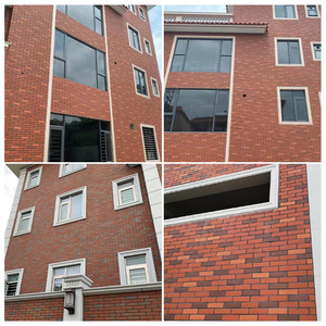 Soft Porcelain Small Red Crack Cultural <strong>Brick</strong> 60*240mm Exterior Wall Modern Simple Lightweight Stone <strong>Brick</strong> Background Wall - Product Image 4