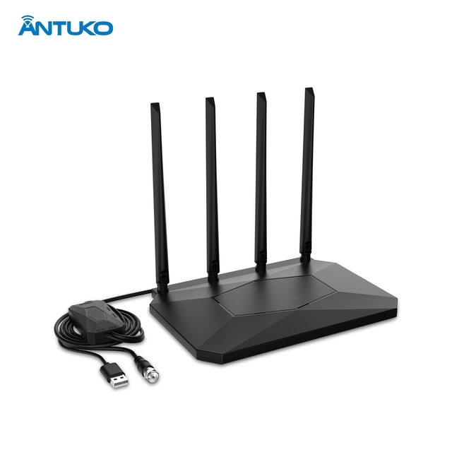 Antuko 4K 1080P HDTV Indoor Digital TV Antenna Amplifier Signal Booster with Ground Mount for Local Channels