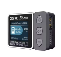 Chargeur intelligent SkyRC B6neo 1-6s pour batteries de drone RC FPV 10A 200W chargeur d'équilibre de batterie LiPo PC et matériau métallique