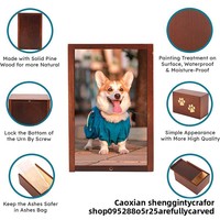 Urna Funeraria de Madera para Mascotas, Modelo WC7, para Gatos, Perros y Animales Pequeños, Caja para Cenizas, Hecho en China