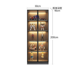 Vitrina de Madera LEGO, Estante de Regalo Ecológico <span class=keywords><strong>con</strong></span> Tira de Luz para Muebles de Hogar, Uso en Sala de Estar - Product Image 3