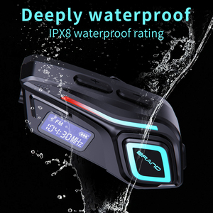 NEEXXT K08S K08H K08 Fone de Ouvido Sem Fio para Comunicação com Microfone para Capacete de Motocicleta Cancelamento de Ruído Display LCD RGB - Product Image 3