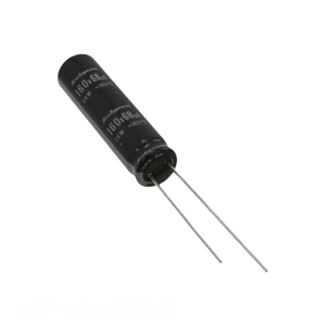 ตัวเก็บประจุแบบ160TXW56MEFR8X25แนวเรเดียล th 56 uF 20% 160V ฝาปิดรูแบบ56 uF ของแท้ - Product Image 1