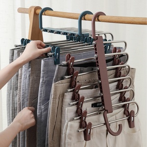 New Multi-Function Plastic Magic Clothes Closet Hangers Space Saver Organization Clothes Hanger <b>Coat</b> Storage Rack - Product Image 2
