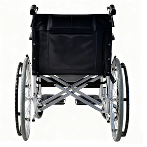 Silla <span class=keywords><strong>de</strong></span> <span class=keywords><strong>Ruedas</strong></span> Manual Plegable con Freno <span class=keywords><strong>de</strong></span> Codo y Manillar Delantero <span class=keywords><strong>para</strong></span> Adultos con Discapacidad - Product Image 4