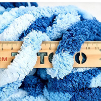 Eco-Friendly High Tenacity 2CM Chunky Yarn Chunky Chenille Yarn Soft Hand Knitting & Embroidery Dyed Chunky Knit Blanket Yarn