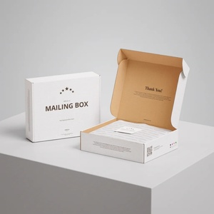 Custom Rigid Corrugated Mailing <b>Box</b> for Clothing & Cosmetics Recyclable Paper Cardboard <b>Box</b> UV Logo Gifting Packaging Wholesale - Product Image 1