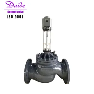 ZDLM-16K Cage seated High temperature DN200 DN250 DN300 Steam Bolier Pressure balanced Electric Control Valve