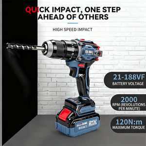 Perceuse sans fil Cisivis 16,8 V, tournevis à vitesse variable sans clé 10 mm, moteur sans balais 2 vitesses OEM, 2000 mAh, outil électrique pour bricolage à domicile - Product Image 5