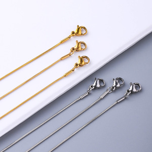 Stainless Steel <b>Snake</b> <b>Chain</b> Necklace 0.9mm‑3.2mm Multiple Width Smooth Gold <b>Silver</b> Color DIY Jewelry <b>Chain</b> Wholesale - Product Image 3