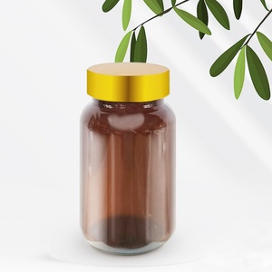 Botellas de Vidrio Color Té para Cápsulas, Botellas a Prueba de Luz para Cordyceps, Botellas de Vidrio de 120 ml para Porciones de Medicamentos y Productos de Salud - Product Image 1
