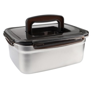 Bán Buôn Kích Thước Lớn <span class=keywords><strong>Container</strong></span> Thực Phẩm 2500Ml Lưu Trữ Hộp Thép Không Gỉ Hàn Quốc Kim Chi Hộp Thực Phẩm Lưu Trữ <span class=keywords><strong>Container</strong></span> Với Xử Lý - Product Image 1