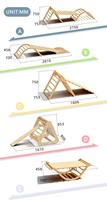 Structures d'escalade en bois d'intérieur pour enfants, échelle et toboggan de type jungle gym pour les jeux des tout-petits