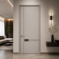 Porte intérieure moderne moulée pour bureau, avec surface facile à nettoyer, pour l'intimité et la décoration des salles de réunion