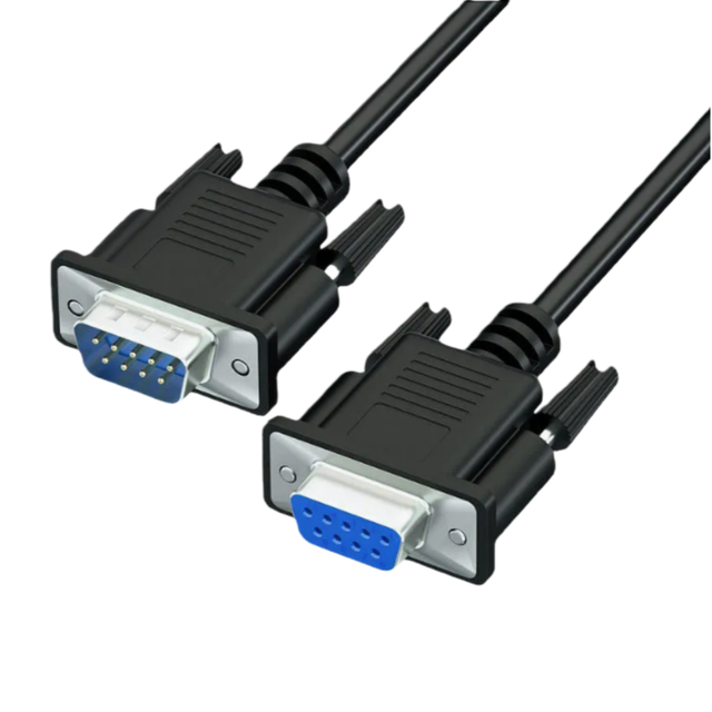 Factory Price 1.5m 3m 5m 3+2 15 Pin RS-232 to RS-232 Cable with Combination Shielding and PVC Jacket for Computer Applications