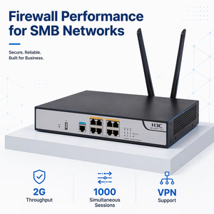 Firewall H3C SecPath F1003-L con 8 Puertos GE, NGFW, VPN Gateway, IPSec, SSL, L2TP, NAT, IPv6, Seguridad de Red - Product Image 1