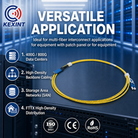 Kabel Patch Fiber Optik KEXINT 2M MDC UPC ke LC UPC Uniboot G657A OS2 LSZH (OFNR) 1310/1550nm FTTX Jumper