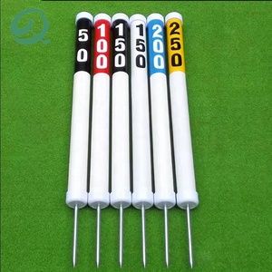 Venta caliente Driving Range Equipment Marcadores <span class=keywords><strong>de</strong></span> distancia cuadrados <span class=keywords><strong>de</strong></span> plástico Golf Fairway Yardage Golf Course Yardage Marker con números - Product Image 1
