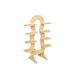 Étagère en bois massif, support de rangement multi-niveaux pour salon, balcon, support à fleurs, design sur pied, durable - Product Image 5