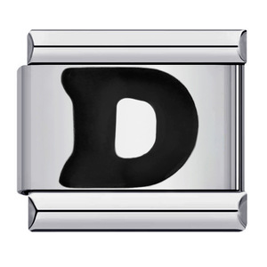 Accesorios DIY, Letra Inicial Negra, Elástica, Hecha a Mano, Modular, Italiana, de Acero Inoxidable, Pulseras de Joyería de Moda para Mujeres y Hombres - Product Image 6