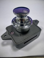 BL01 Serrure à bouton-poussoir universelle invisible et dissimulée sans perçage pour armoire et porte de camping-car avec loquet de tiroir
