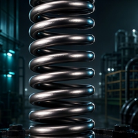 Ressort de compression pour vanne pétrolière et gazière en acier inoxydable 316 passivé haute pression
