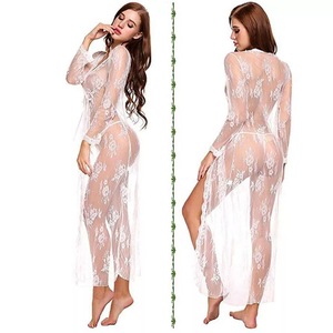 Ensemble de lingerie transparente en maille pour femmes, style européen et américain, avec culotte en dentelle, ensemble deux pièces, dropshipping et - Product Image 4