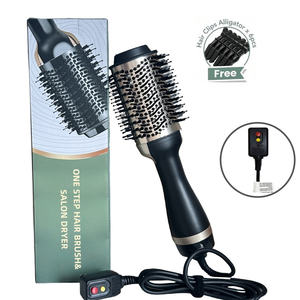 Brosse Sèche-Cheveux Électrique Tout-en-un 1000W, Styler à Air Chaud avec Picots en Nylon pour Volumiser, Lisser et Boucler, Usage Domestique B - Product Image 1