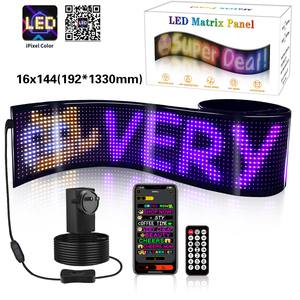 แผงเมทริกซ์ LED 16x144 192x1330 มม. จอแสดงผลแบบยืดหยุ่น RGB พร้อมการควบคุมผ่านแอปสำหรับการโฆษณาในร่ม - Product Image 1