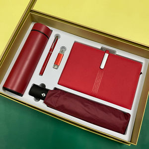 Offre spéciale Coffret cadeau d'entreprise avec tasse thermos 5 en 1 et carnet à stylo en métal avec parapluie Coffret cadeau promotionnel - Product Image 2