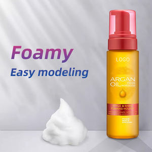 100% 천연 유기농 아르간 오일 스타일 & 샤인 폼 무스 오래 지속되는 홀드 보습 곱슬 스타일링 폼 헤어 무스 - Product Image 4