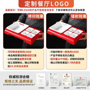 Xiangyuan Meimei <b>melamine</b> tableware commercial bamboo tofu pudding <b>plate</b> hotel restaurant tofu box condiment set snack plating - Product Image 4