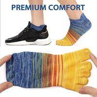 Arch Support Chaussettes de course à cinq orteils pour hommes et femmes