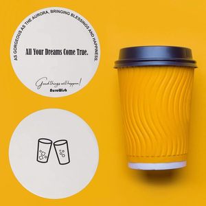 TIKE Cheap Custom Round Absorbent Paper Cup <strong>coaster</strong> Custom Paper <strong>Coasters</strong> with logo for <strong>Drinks</strong> Custom Thick Paper <strong>Coasters</strong> - Product Image 2